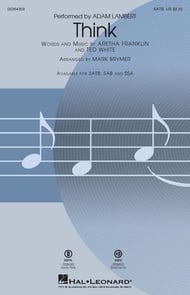 Think SATB choral sheet music cover Thumbnail